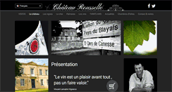 Desktop Screenshot of chateaurousselle.com